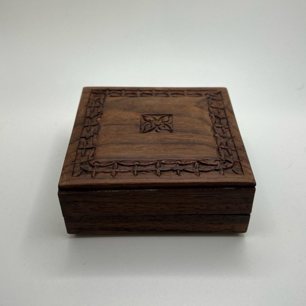 Vintage Wooden Jewelry Box